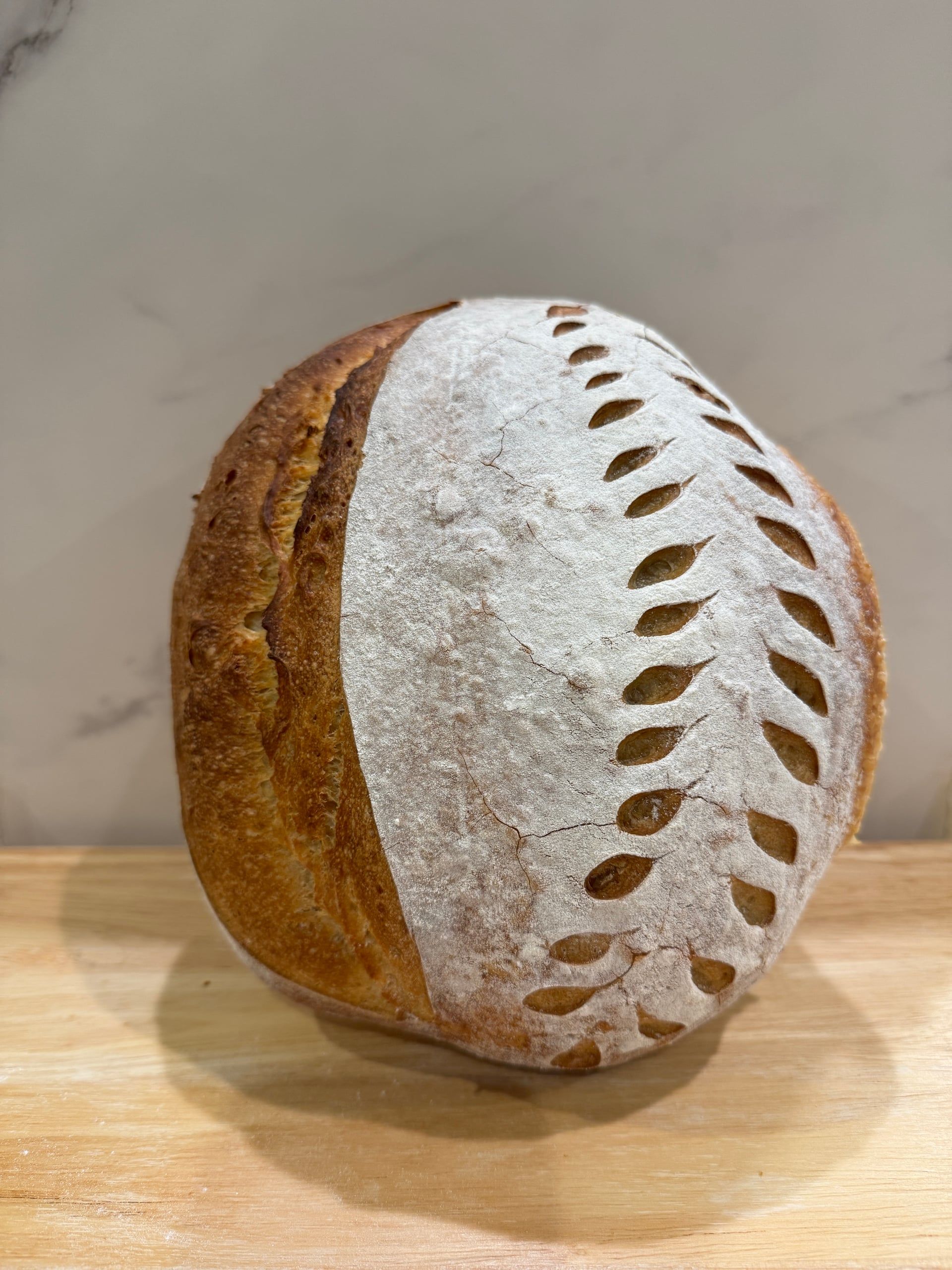 Plain sourdough batard