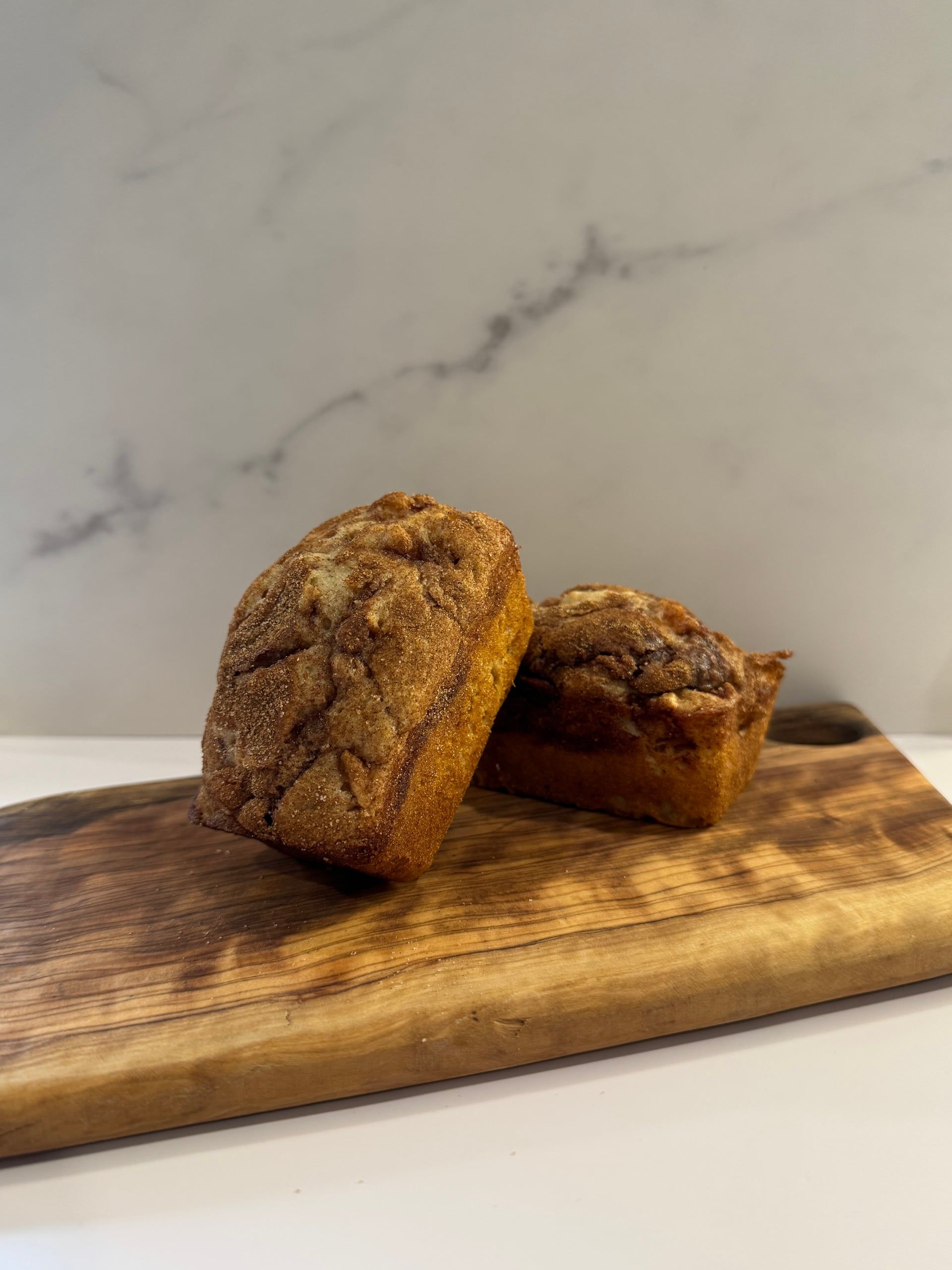 Four mini apple cinnamon loaves