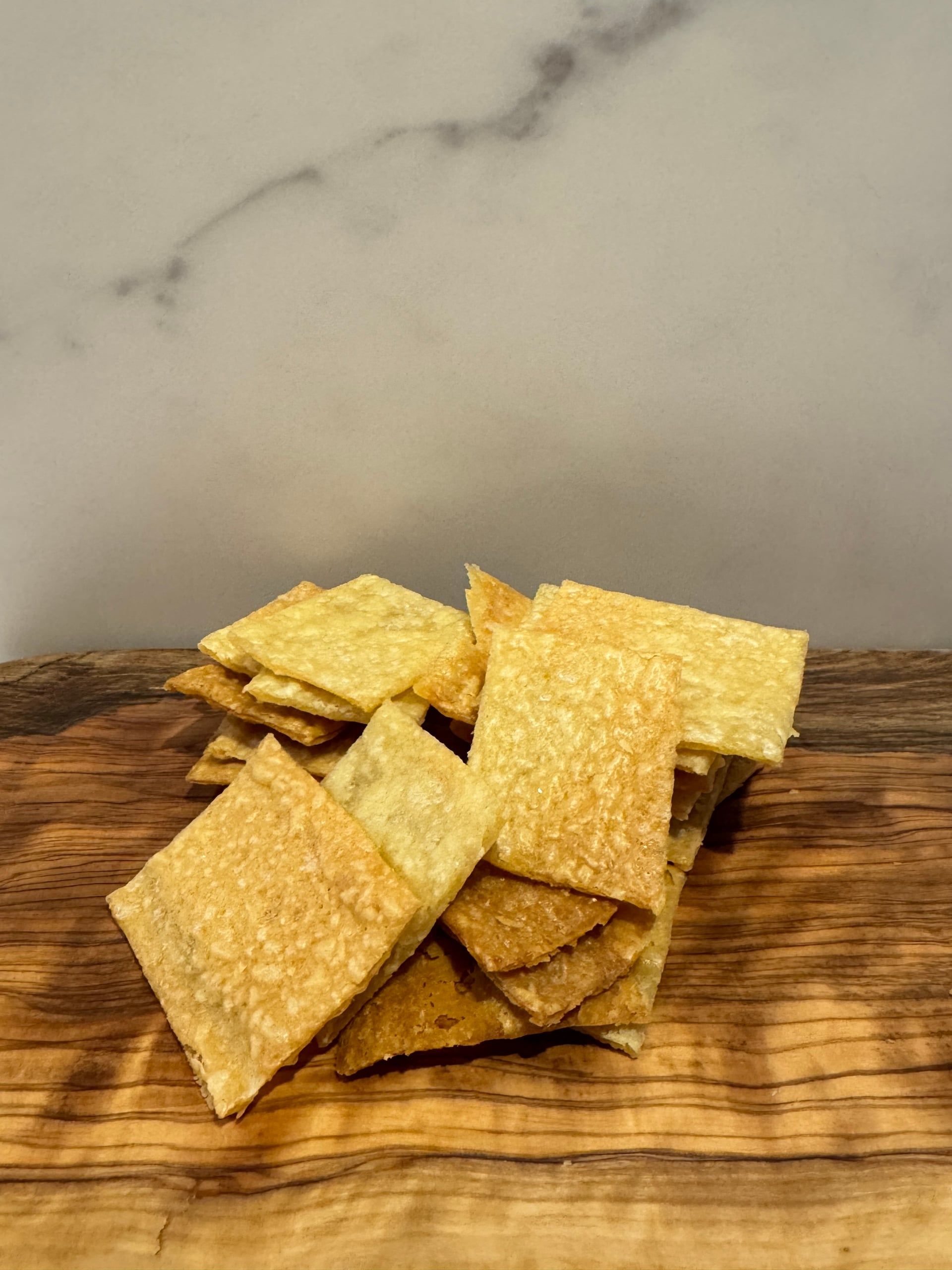 Bag of plain sourdough crackers