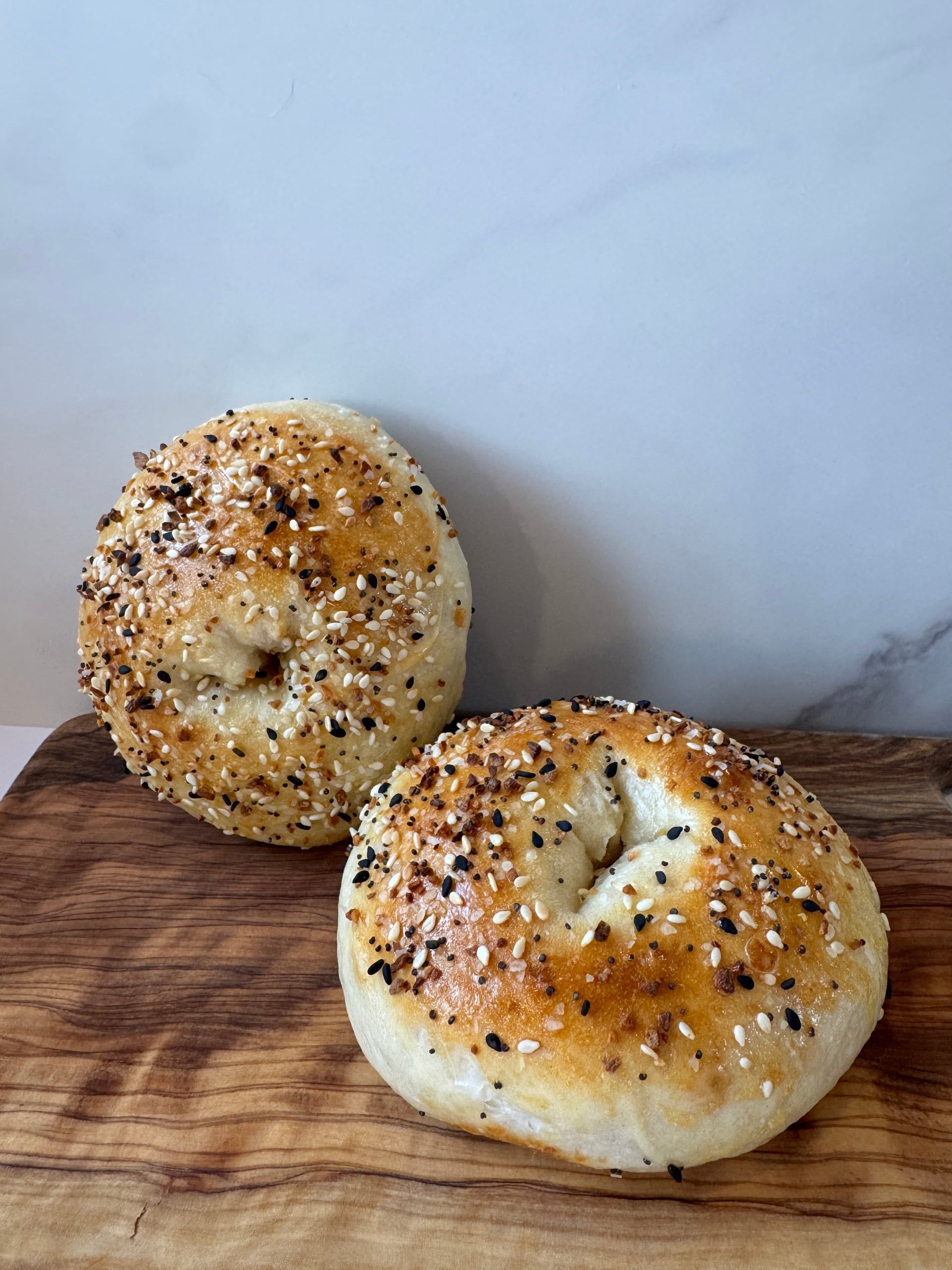 Half dozen sourdough bagels